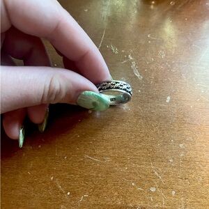 Braided Sterling Silver Spinner Fidget Ring